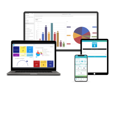 Mockup interfaces responsive logiciel MAINTI4