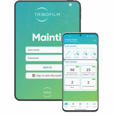 Mainti application mobile pour tablette et smartphone